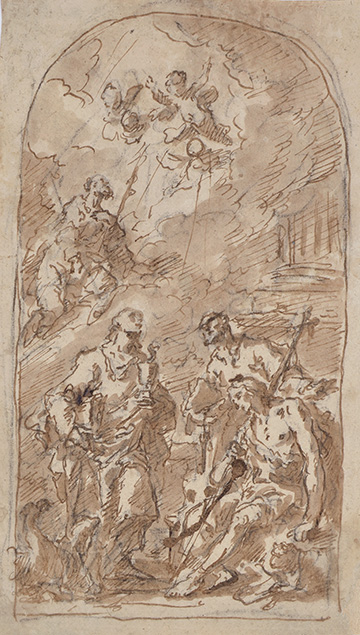 SAINTS JOHN THE EVANGELIST, PETER, AND JOHN THE BAPTIST