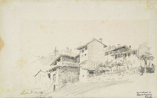  LANDSCAPE WITH HOUSES (Ponte di Nassa)