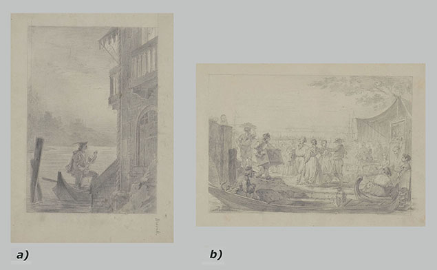 A PAIR OF DRAWINGS