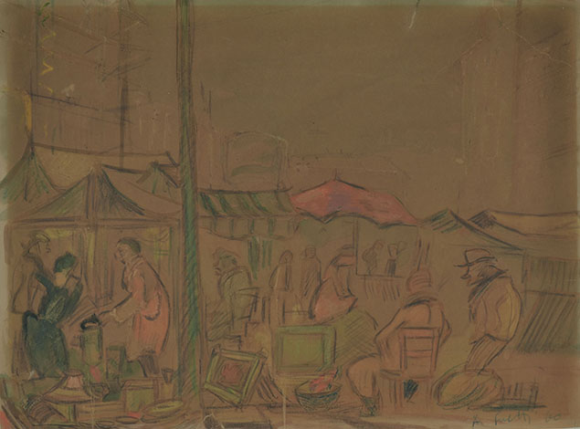 ANTIQUES MARKET, PROBABLY IN CHIAVARI