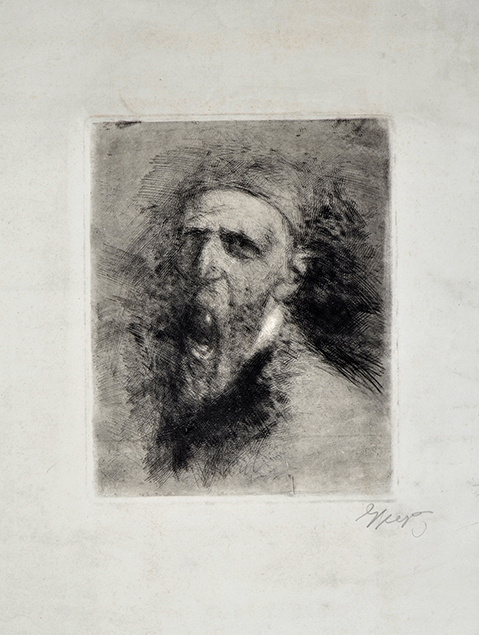 SELF PORTRAIT, YAWNING