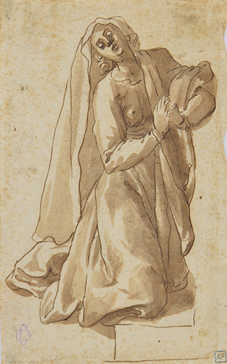 PRAYING FEMALE FIGURE